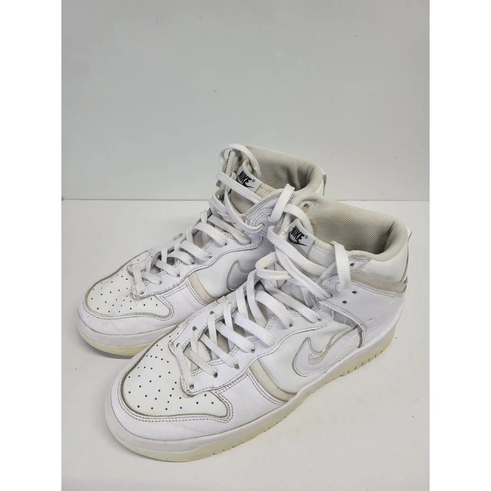 Nike Dunk High Up White White Sail DH3718-100 Womens High Top‎ Sneakers sz 10